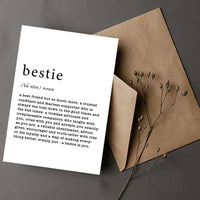 Bestie Defined Greeting Card