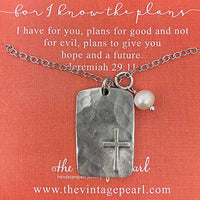 For I Know the Plans Necklace: 18" chain
