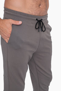 Men's Olive Sleek Knit Performance Joggers