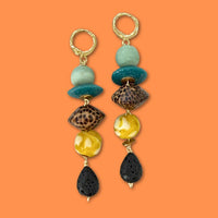 Beaded Dangle Earrings - Boho Drops