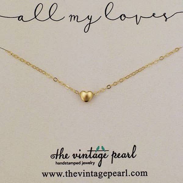 All My Loves Necklace (Gold - 1-6 hearts)