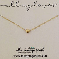 All My Loves Necklace (Gold - 1-6 hearts)