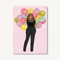 Birthday Balloons Greeting Card