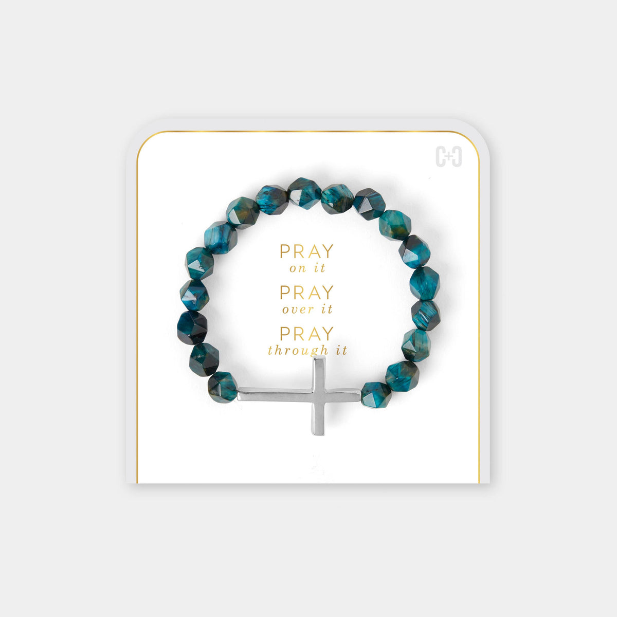 Pray on it, Pray over it, Pray through it Prayer Bracelet