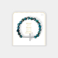 Pray on it, Pray over it, Pray through it Prayer Bracelet