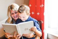 Dear Son Childhood Keepsake Book | Gift for Mom or Spouse: Blue