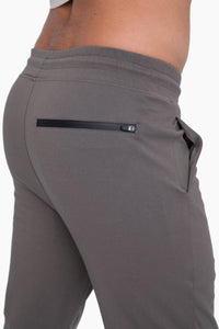 Men's Olive Sleek Knit Performance Joggers
