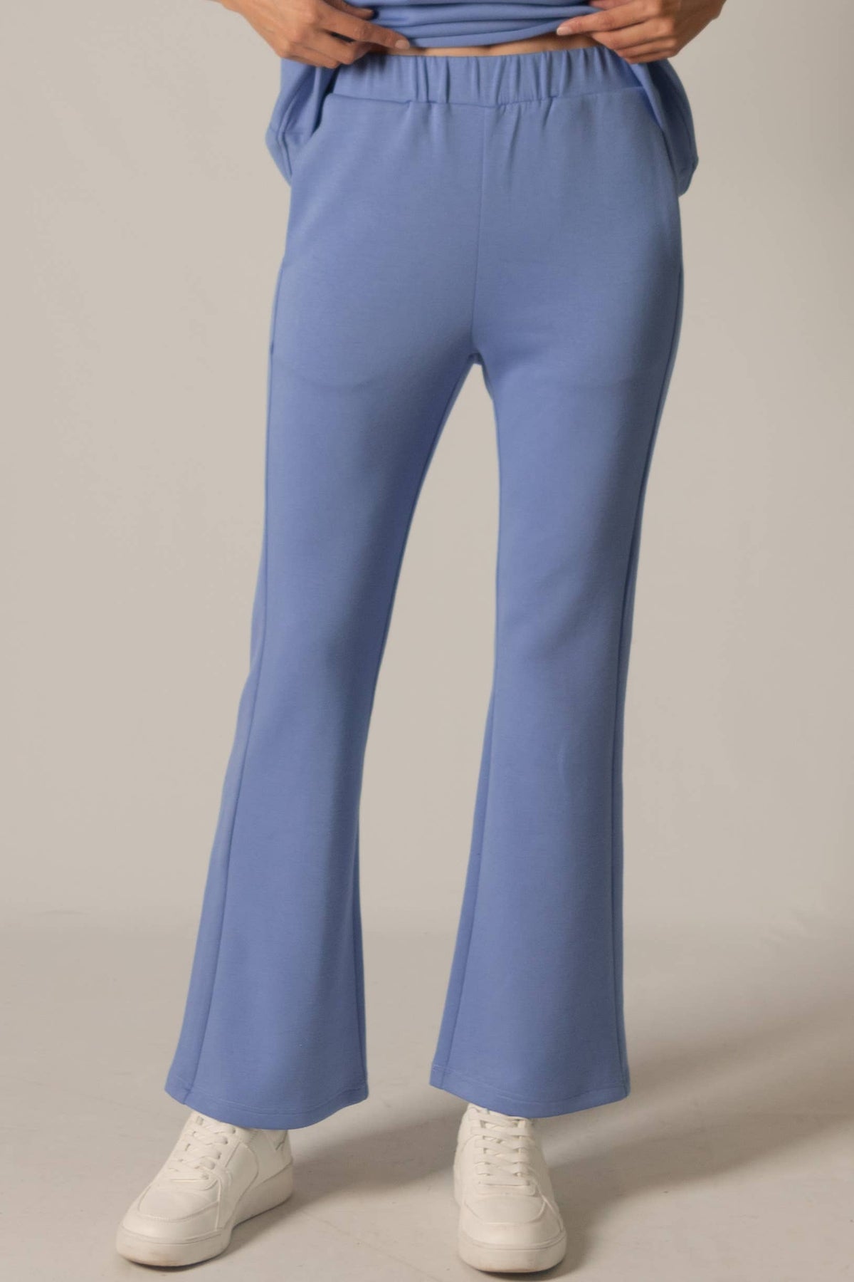 P. CILL Butter Modal Fitted Flares: Cornflower Blue