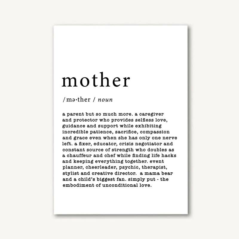 Mother Defined Greeting Card