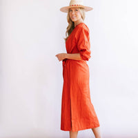 Red Tejate Dress: S