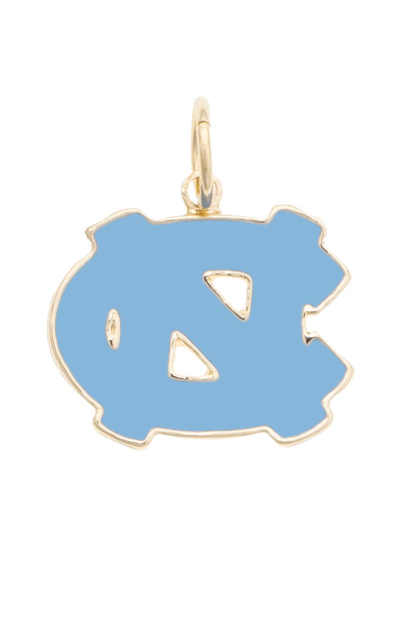 North Carolina Tarheels Enamel Logo Charm