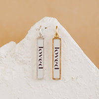 Charm Bar -Loved Charm Pendant Gold Antique Gold