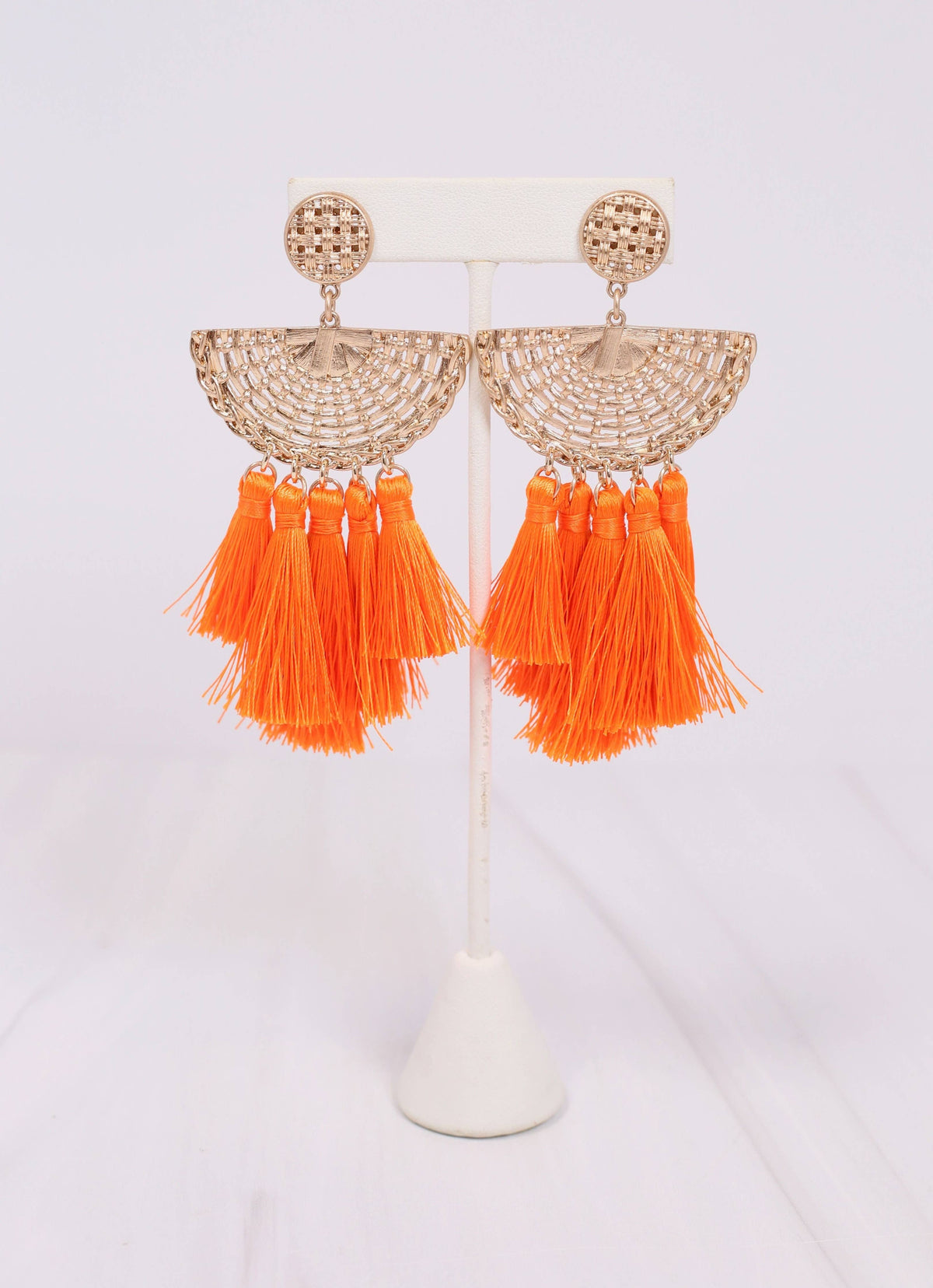 Colvin Tassel Drop Earring ORANGE: Default