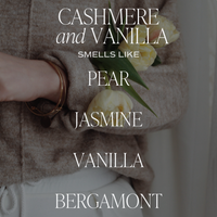 Cashmere and Vanilla Clear Reed Diffuser- Gifts, Home Decor
