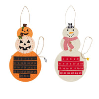 Mudpie Halloween/Christmas Reversible Countdown Calendar