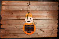Mudpie Halloween/Christmas Reversible Countdown Calendar