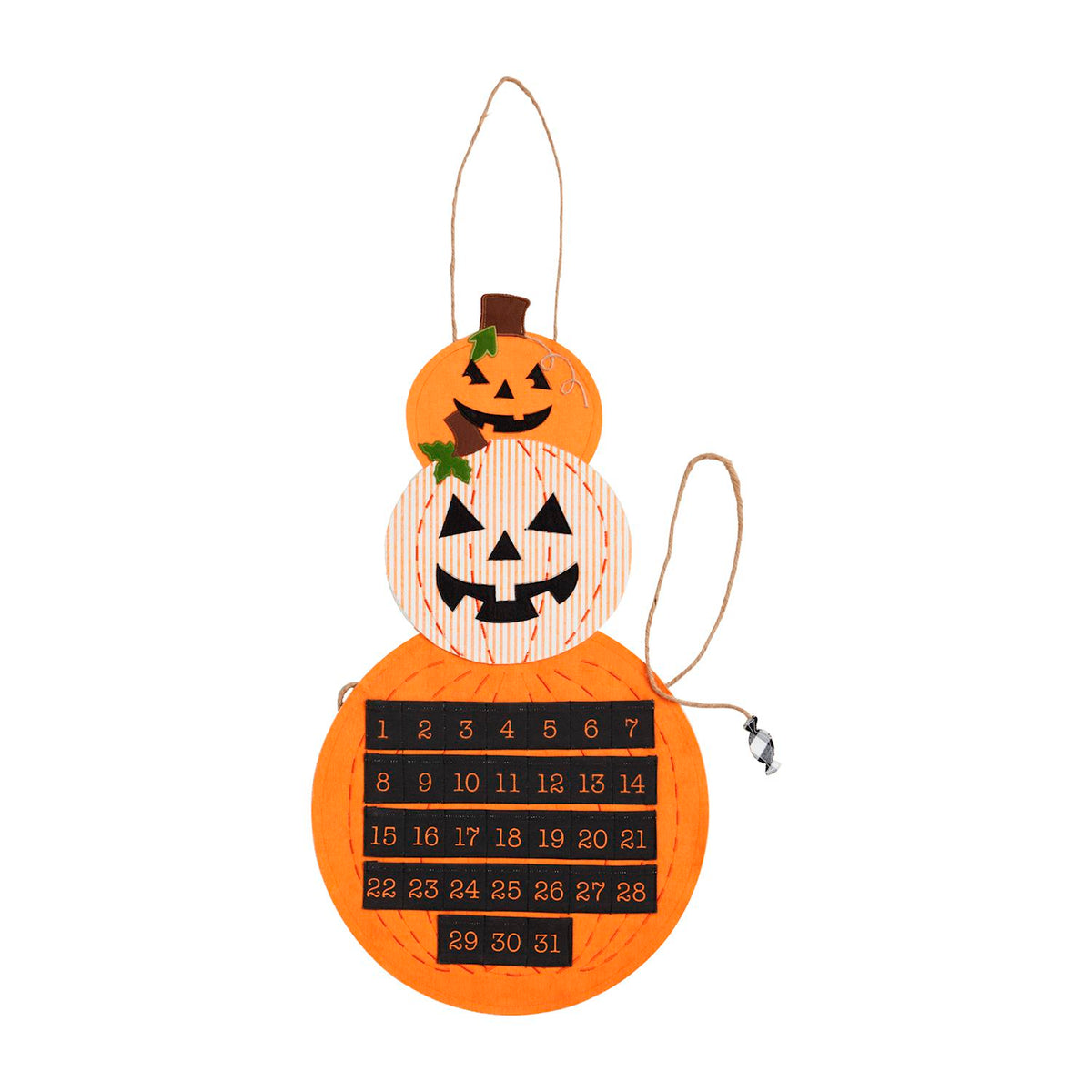 Mudpie Halloween/Christmas Reversible Countdown Calendar