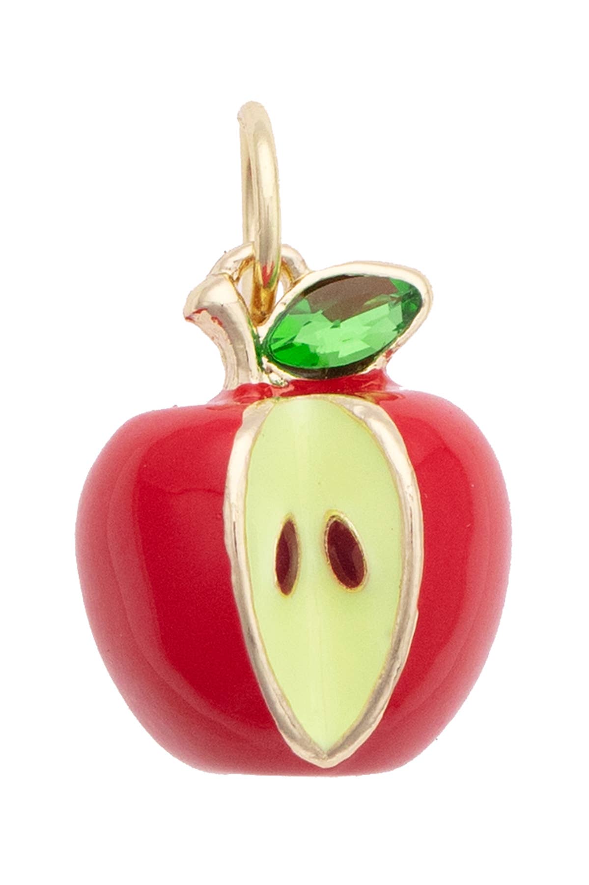Gala 3-D Apple Charm in Red