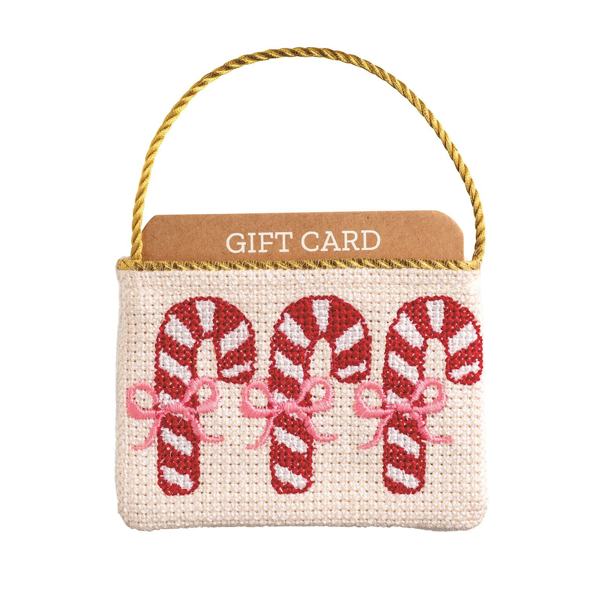Mudpie Needlepoint Gift Card Pouch