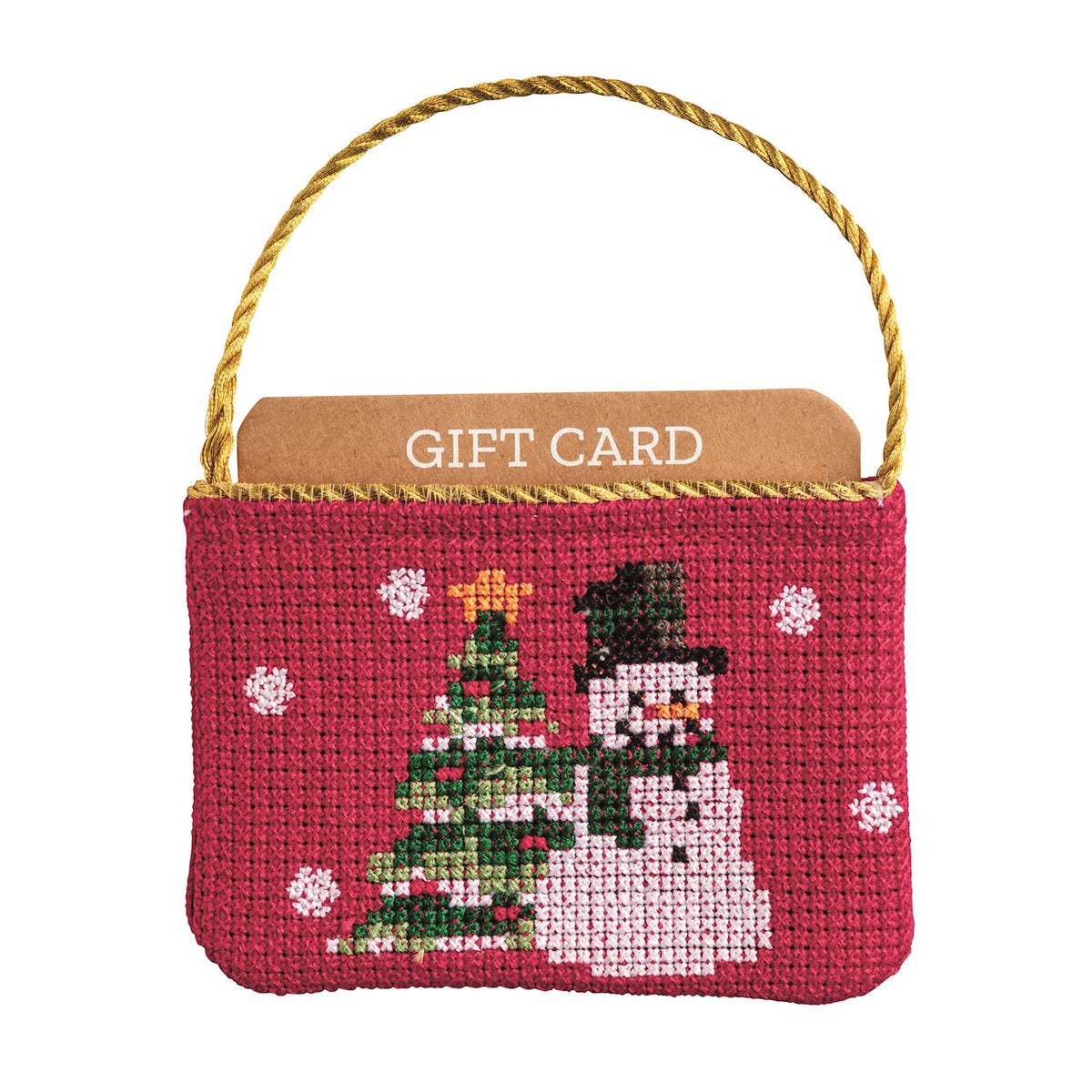 Mudpie Needlepoint Gift Card Pouch