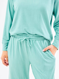 Sophie Straight Leg Pants Set | Lagoon