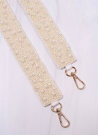 Kayla Pearl Crossbody Strap IVORY