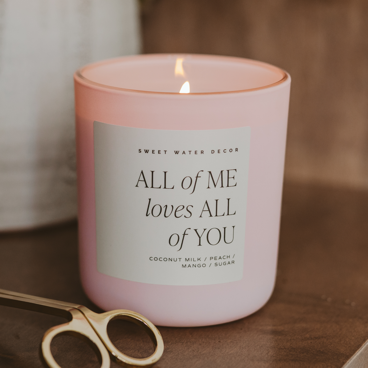 All of Me Loves All of You 15 oz Soy Candle, Matte Jar