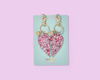 FOR FUN - 2-Piece Keychain Set - Heart Halves - Besties