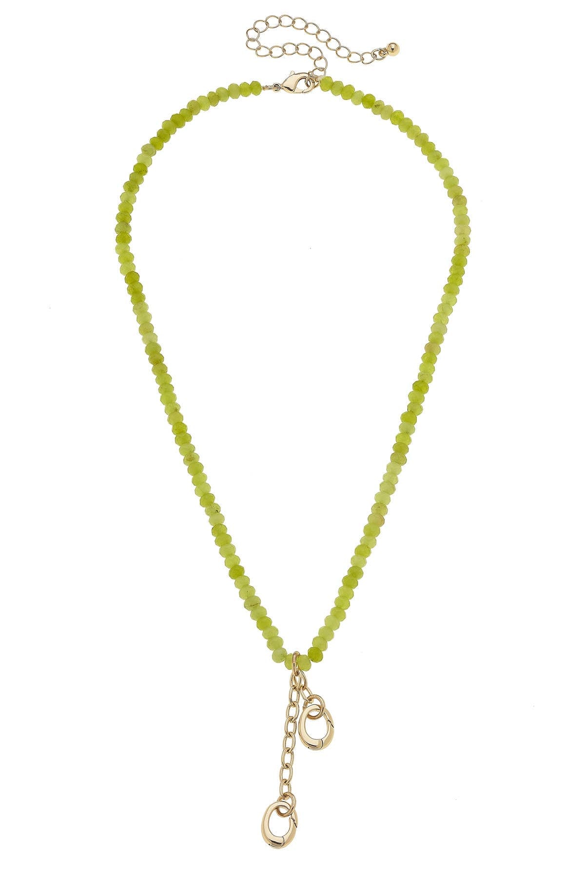 CANVAS STYLE CHARM BAR-Lucy Gemstone Beaded Multi-Charm Necklace Base