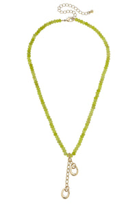 CANVAS STYLE CHARM BAR-Lucy Gemstone Beaded Multi-Charm Necklace Base