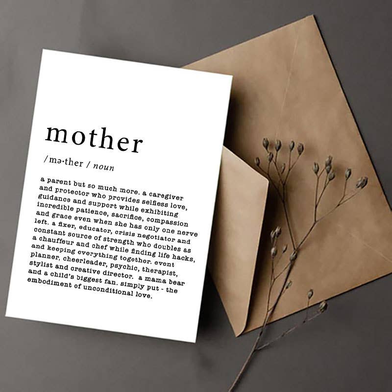 Mother Defined Greeting Card