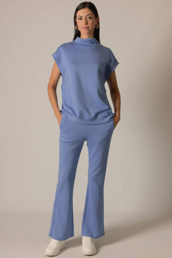 P. CILL Butter Modal Fitted Flares: Cornflower Blue