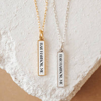 Framed B&W Pendant Charm *Customizable: Antique Gold