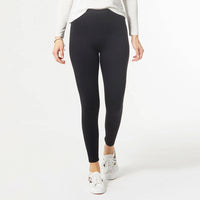 OMG Wide Waistband Leggings: Black