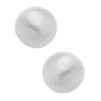 Hailey Stud Earrings: Satin Silver