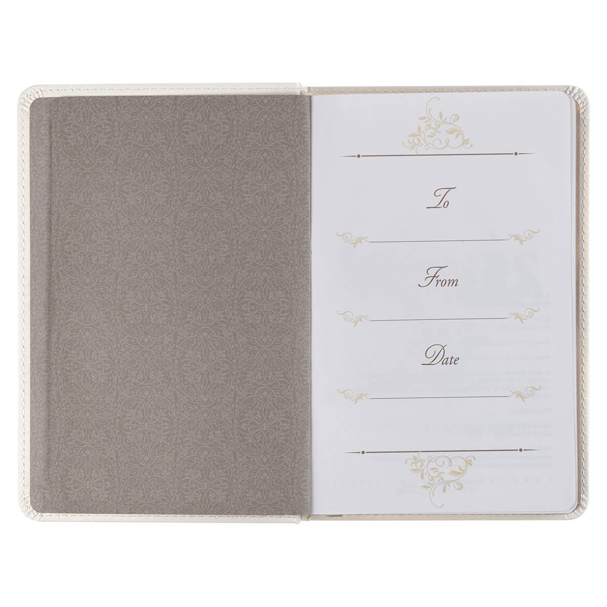 Mr. & Mrs. 366 Devotions for Couples White Faux Leather Devo