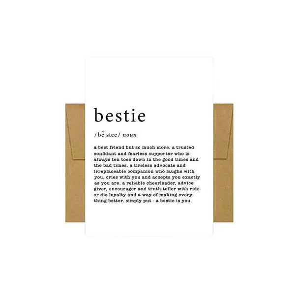 Bestie Defined Greeting Card