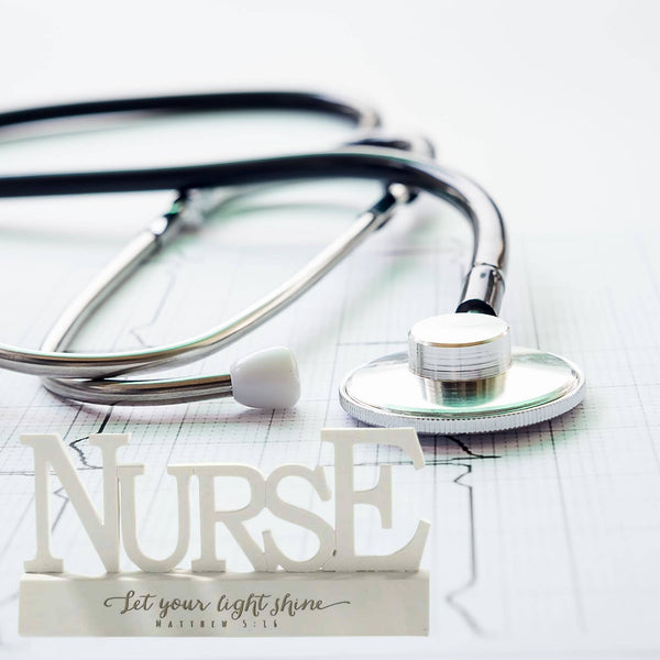 Nurse Let Your Light Word Figurine