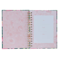 First My Mother Pink Peony Large Wirebound Journal