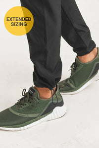Mono B MEN - Black Cinched Ankle Active Joggers