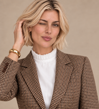 June White Ruffle Mock-Neck Dickey Chemisette