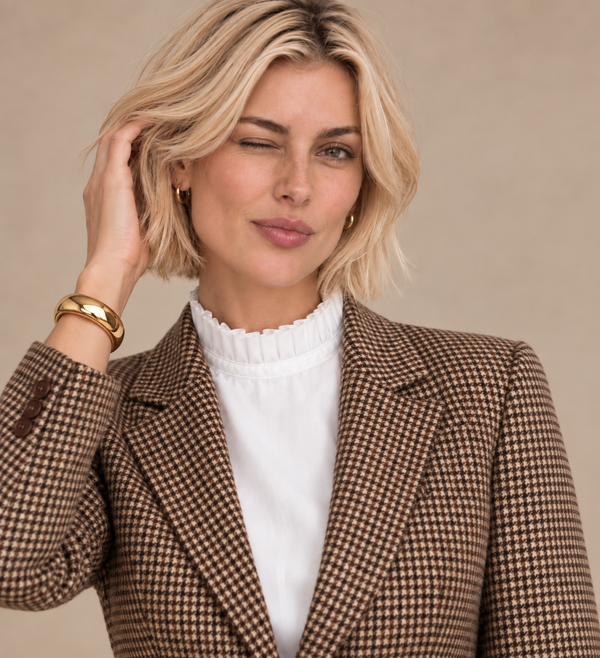June White Ruffle Mock-Neck Dickey Chemisette
