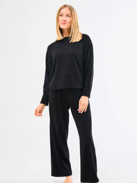 Sophie Straight Leg Pants Set | Black