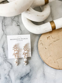Pearl Waterfall earrings