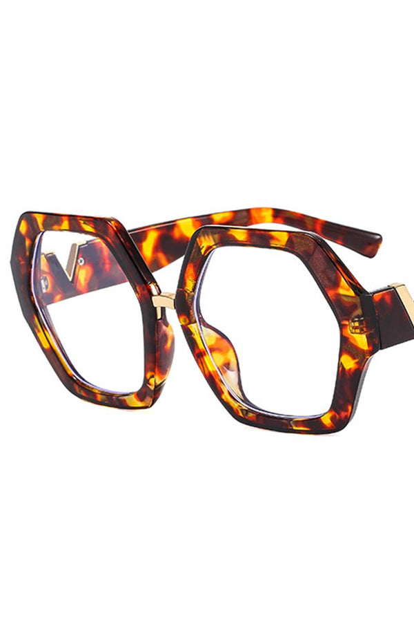 GEOMETRIC FRAME EYEGLASSES