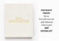 Dear Daughter Childhood Keepsake Book | Mother's Day Gift: Pink