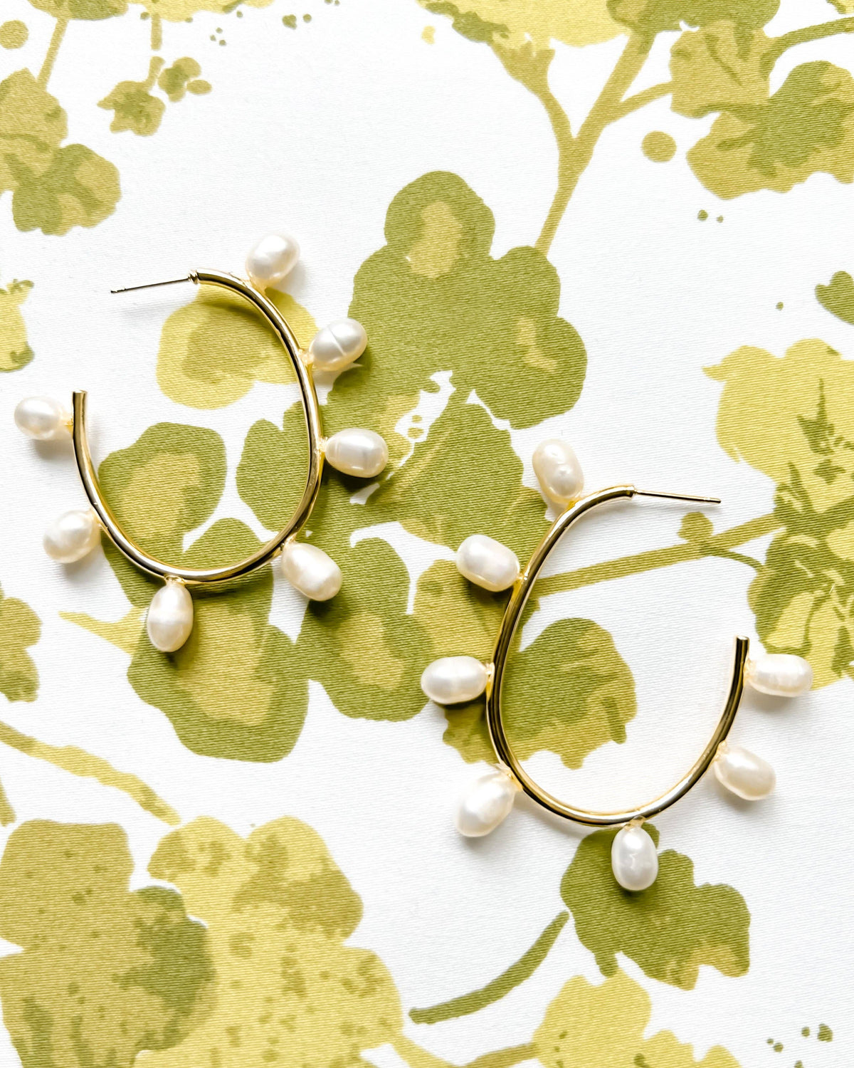Freshwater Pearl Hoops