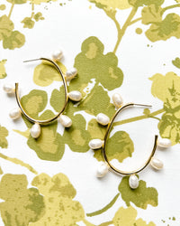 Freshwater Pearl Hoops