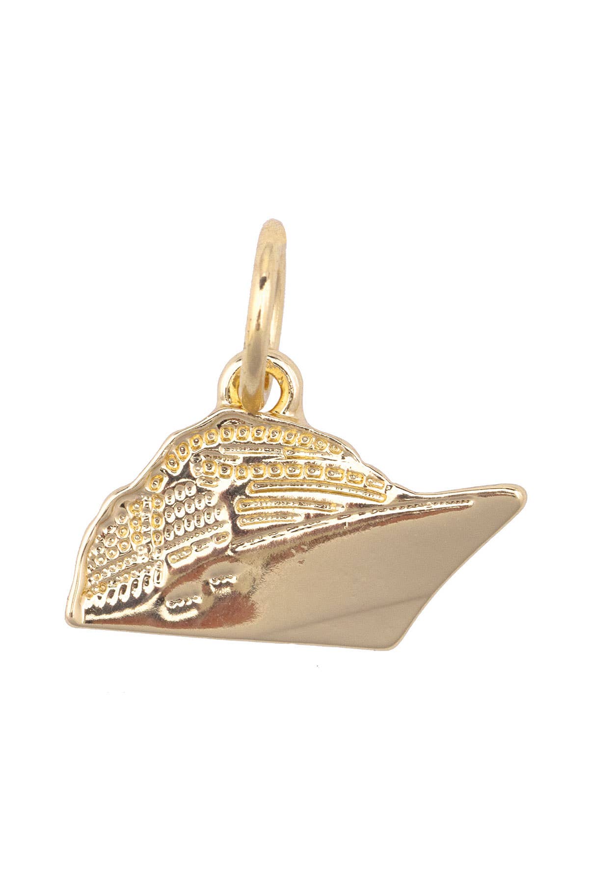 CANVAS STYLE CHARM BAR- Cruise Ship Charm in Shiny Gold