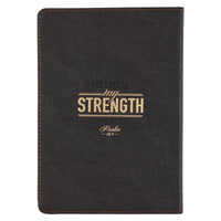 Best Dad Ever Brown Faux Leather Classic Journal - Psalm 28: